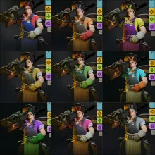 McGinnis Mod: 9 McGinnis Alternate Colors - Rainbow Heroes Pack